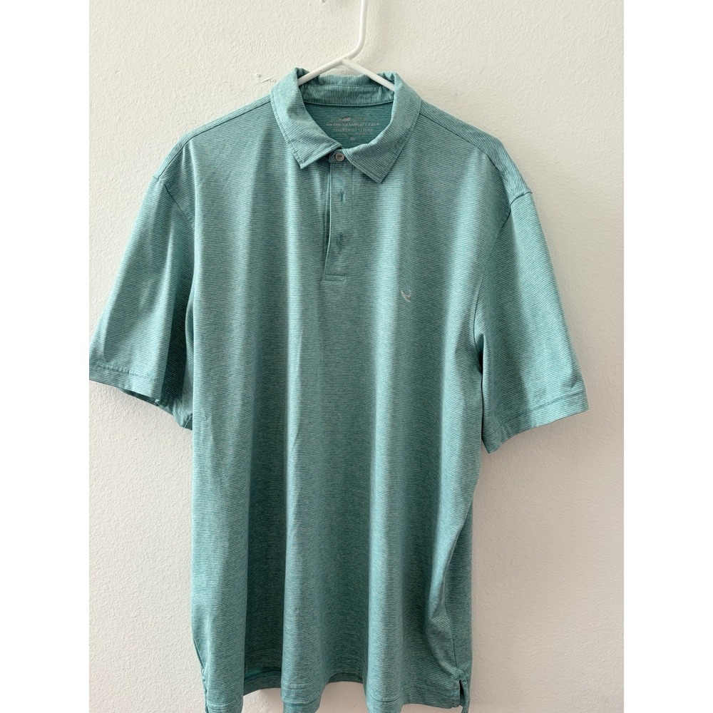 Vineyard Vines Sankaty Polo Shirt Mens XL Green Micro Stripe OTG Golf